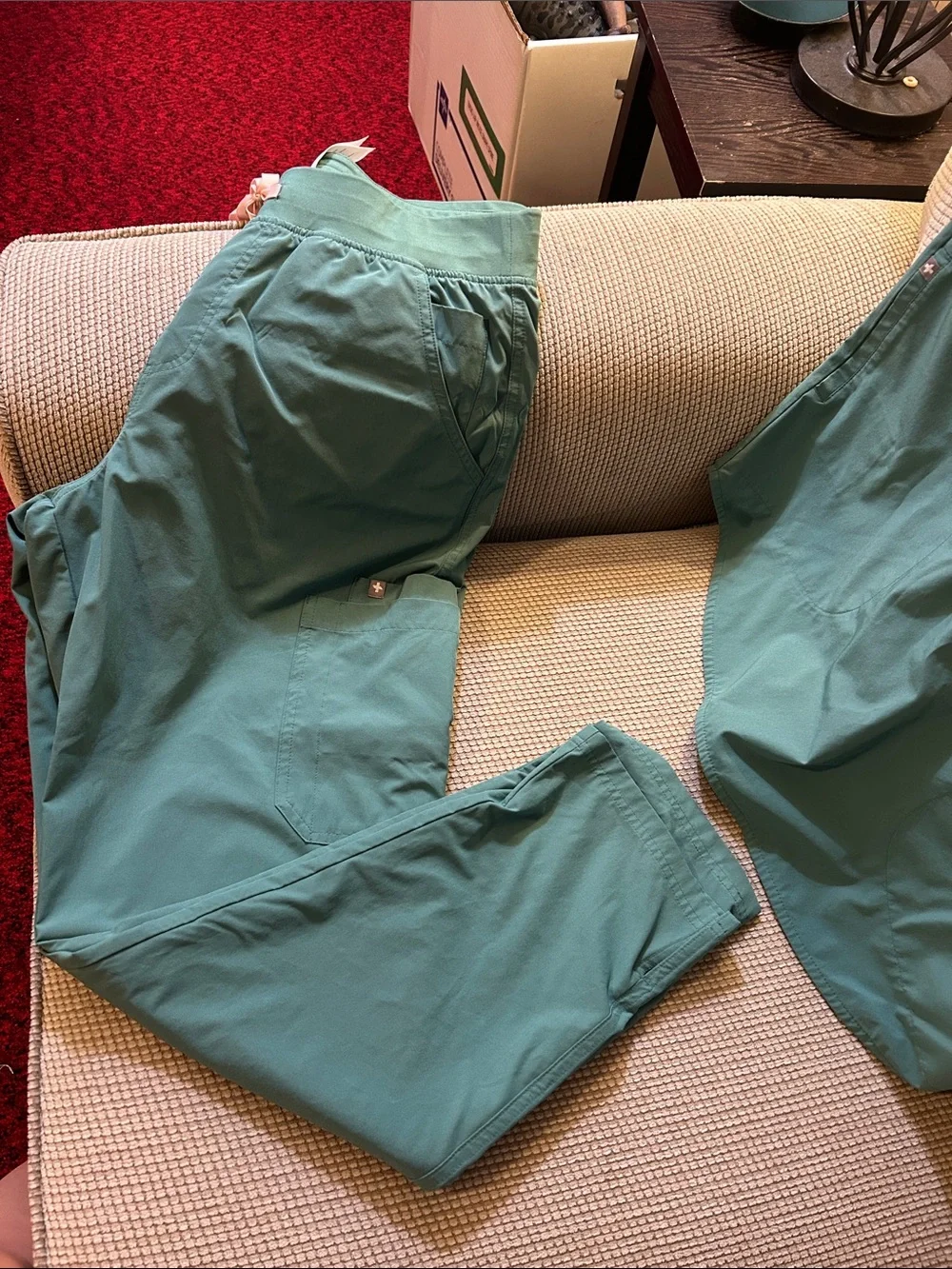 Figs Jade Green Medical Scrub Top and Pants